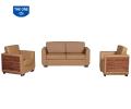 BỘ SOFA VĂN PHÒNG SF37 DA THẬT MÀU ĐEN