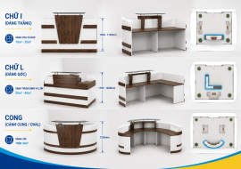 Tiêu chuẩn chiều cao quầy lễ tân chuẩn phong thủy & nhân trắc học