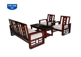 GHẾ SOFA GỖ TỰ NHIÊN SOFA SF72 AC CÓ ĐỆM