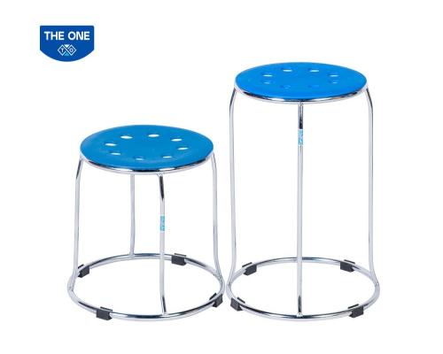 GHẾ ĐÔN GD05 CHÂN MẠ ĐỆM PVC