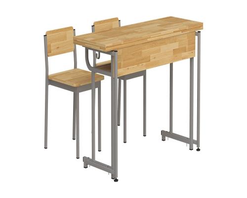 BÀN GHẾ HỌC SINH CẤP 1-2 BBT103-3R CAO SU POLY